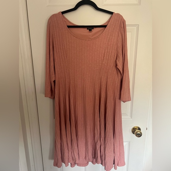 Torrid Light Pink Hacci Skater Dress Size 2 - Picture 4 of 7